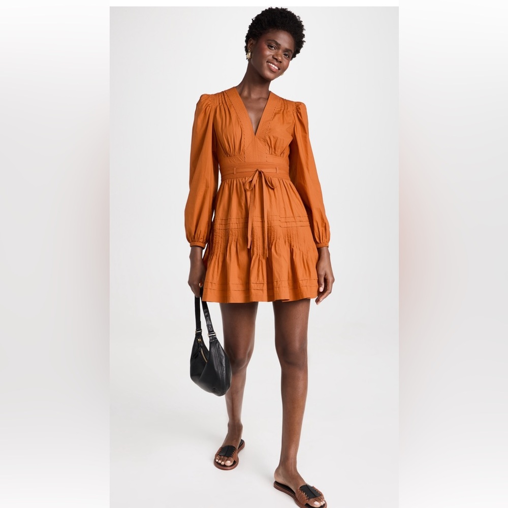 Ulla Johnson “Rosalind” dress in Saffron (burnt orange)